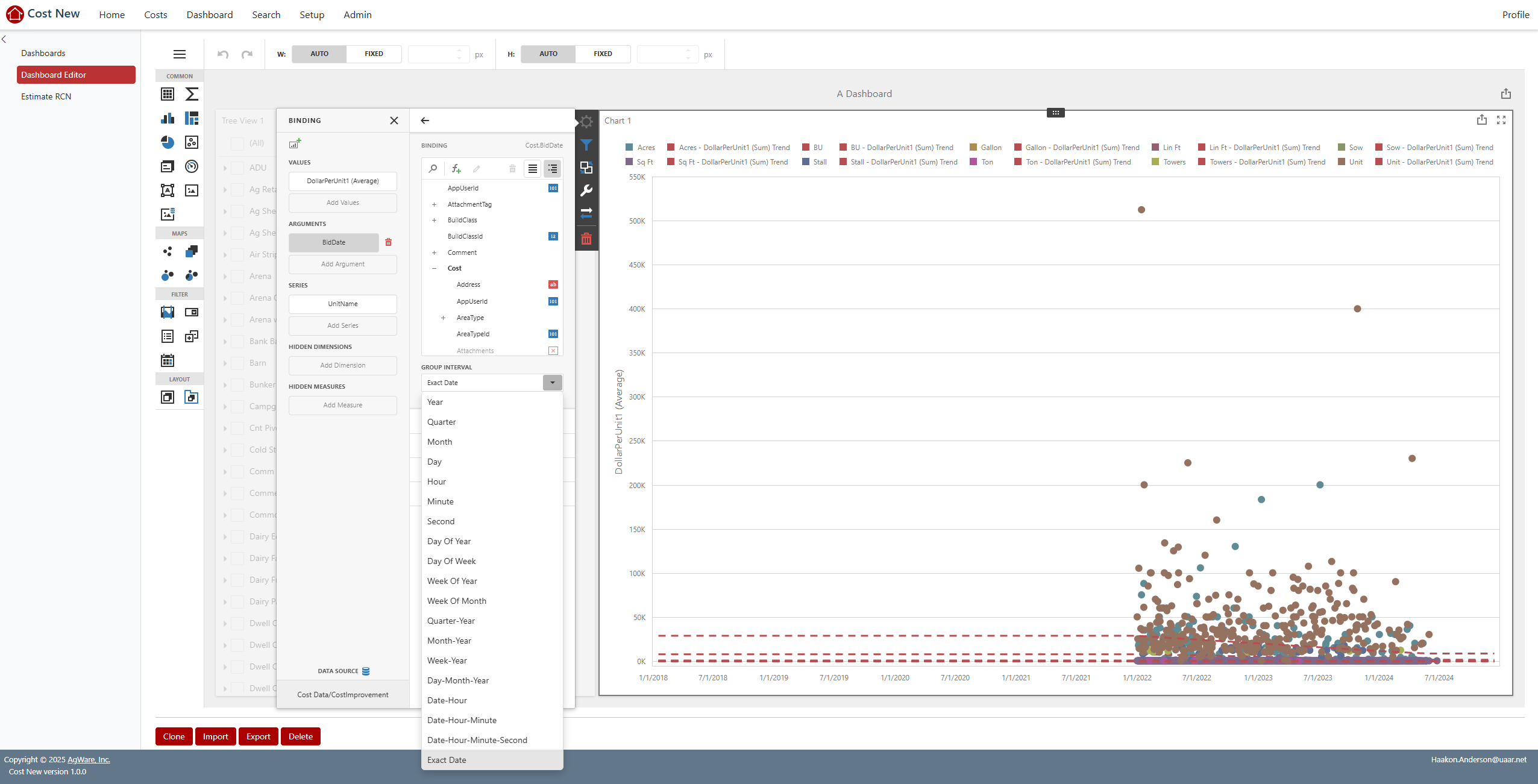 dashboard size fix